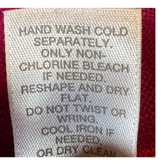 J. Jill XL Petite Linen Blend Open Cardigan Sweater Magenta 3/4 Sleeve Knit - Picture 5 of 6